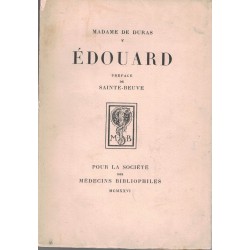 Edouard - Madame de Duras,...