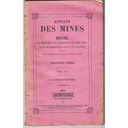 Annales des Mines ou...